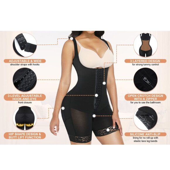 BodyFlexx Post—Surgical Tummy Control Full Body Shapewear - Picture 7 of 8